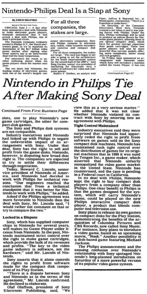 Nintendo-Sony-Philips: Timeline of the Weirdest Deal in Video Game ...